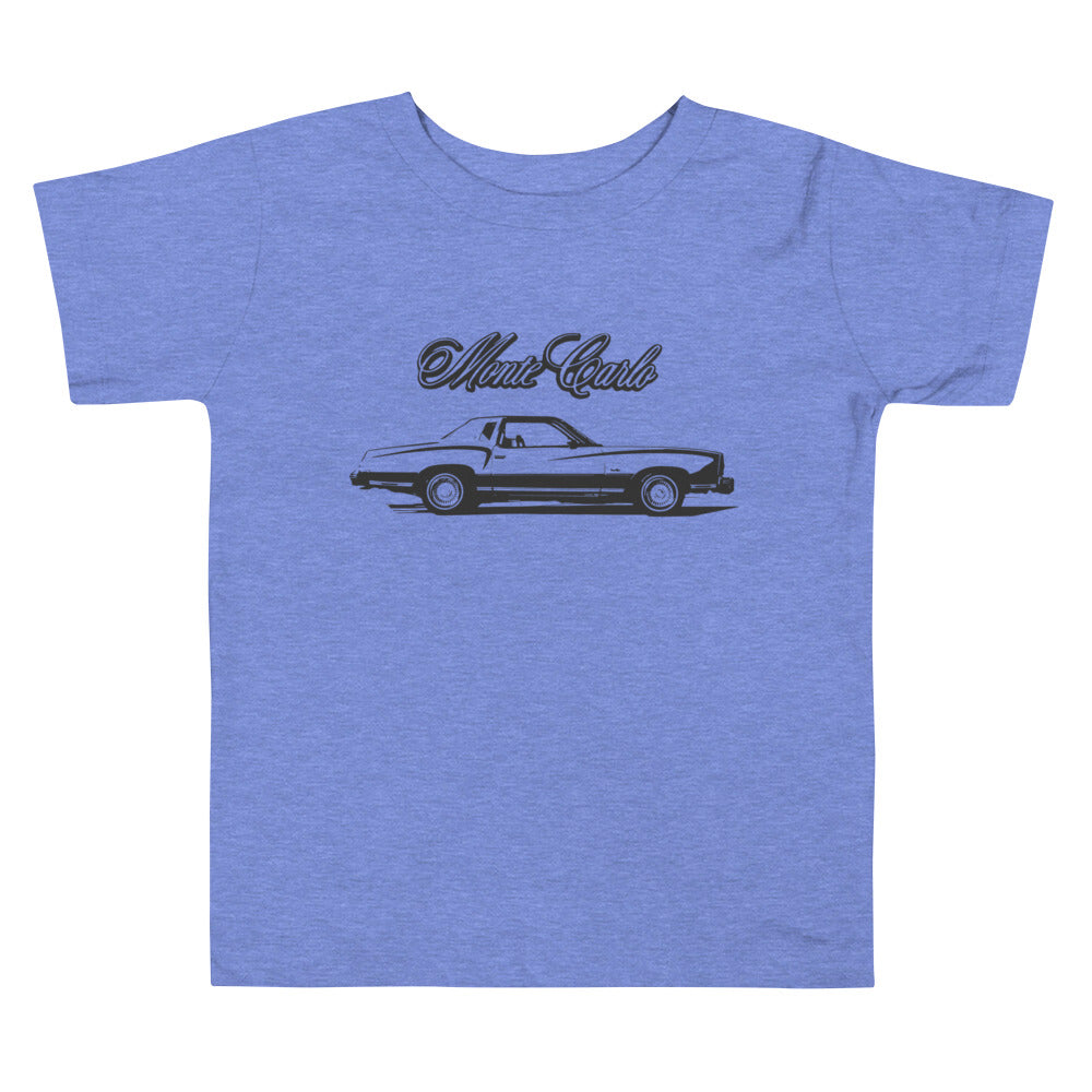 1976 Chevy Monte Carlo American Classic Car Toddler Short Sleeve Tee