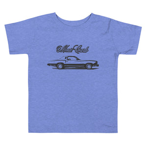 1976 Chevy Monte Carlo American Classic Car Toddler Short Sleeve Tee