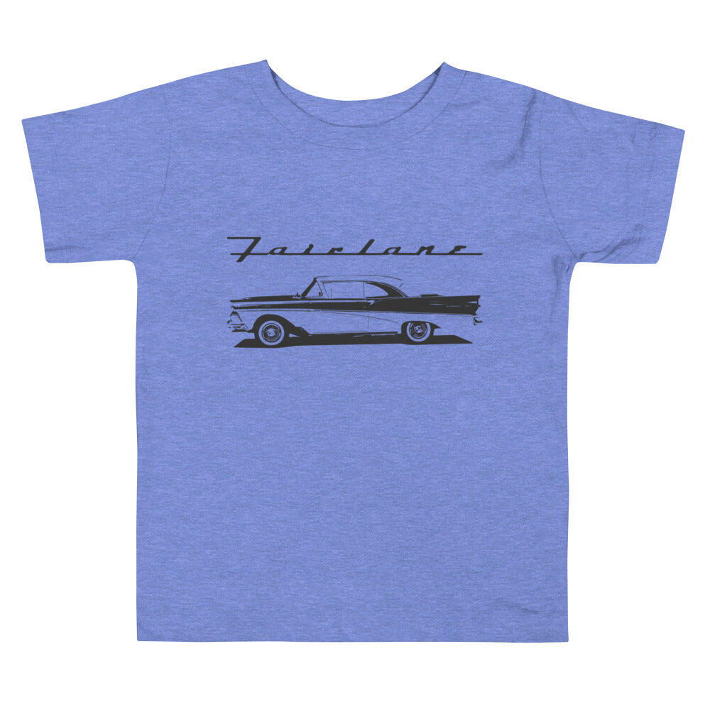 1958 Fairlane 500 American Classic car Automotive Nostalgia Toddler Short Sleeve Tee