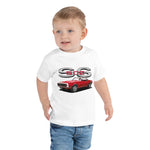 1968 Red Camaro SS 502 Muscle Car Owner Gift Toddler Short Sleeve Tee