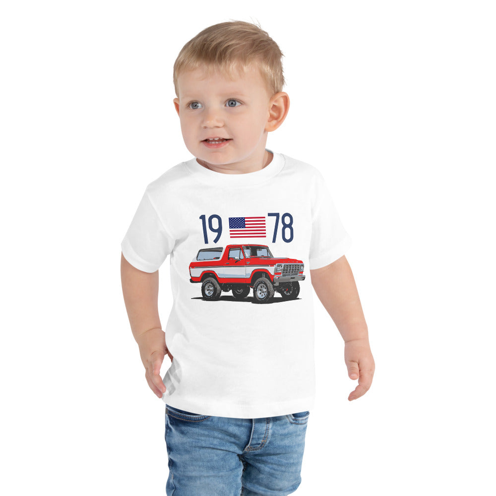 1978 Ford Bronco Ranger XLT Truck Owner Gift Toddler Short Sleeve Tee Shirt