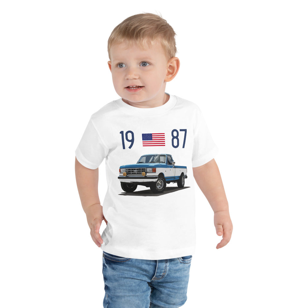 1987 Ford F150 Pickup Truck Owner Gift Toddler Short Sleeve Tee