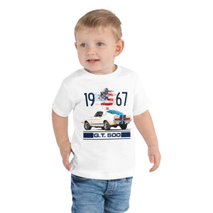 1967 Shelby GT500 Mustang Fastback Collector Car Gift Toddler Short Sleeve Tee