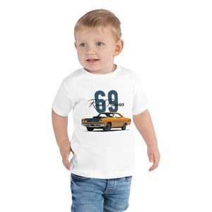 1969 Road Runner Classic Car Collector Cars Toddler Short Sleeve Tee