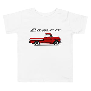 1957 Chevy Cameo Pickup Truck Antique Collector Custom Art Toddler Short Sleeve Tee