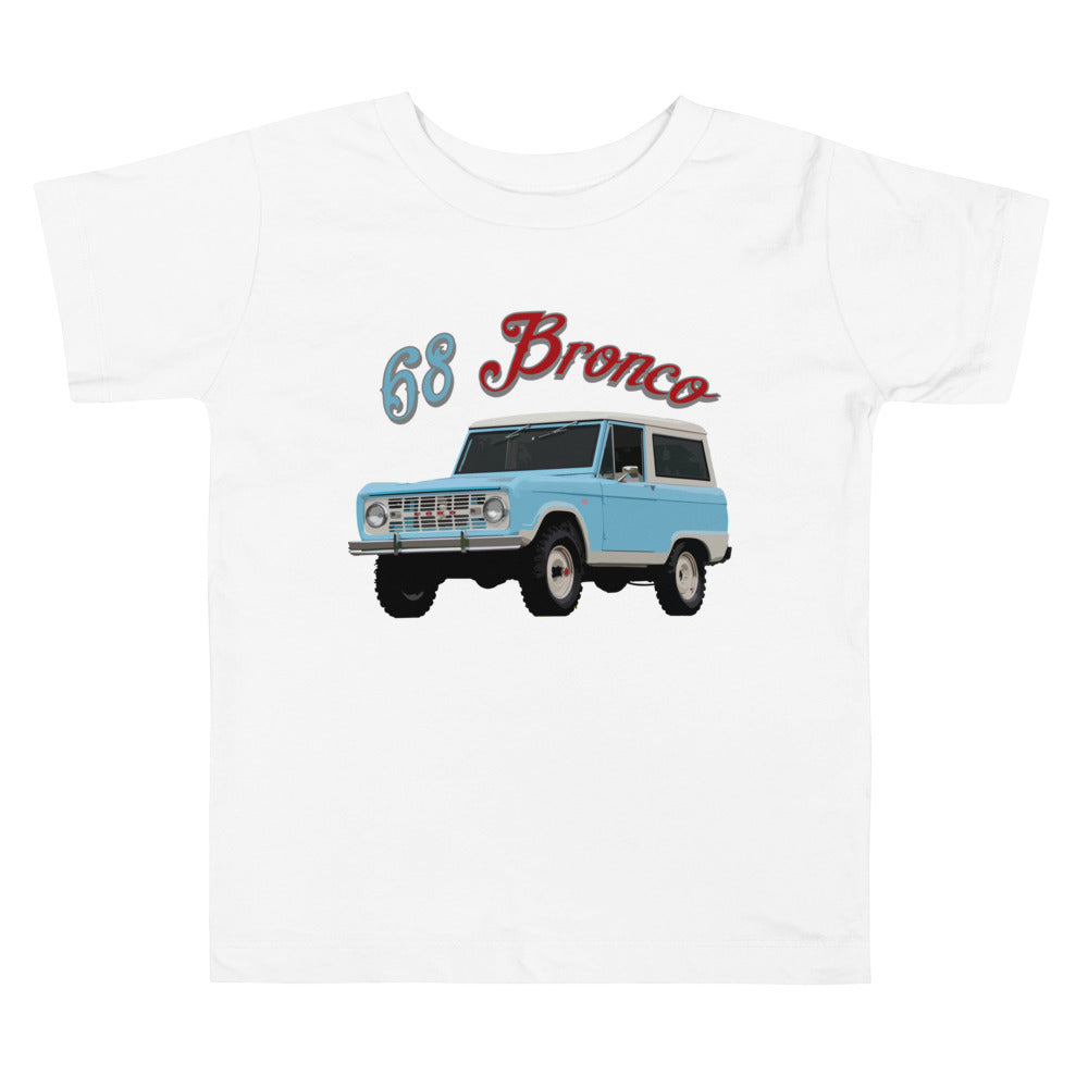 1968 Bronco Vintage Truck Nostalgia Toddler Short Sleeve Tee