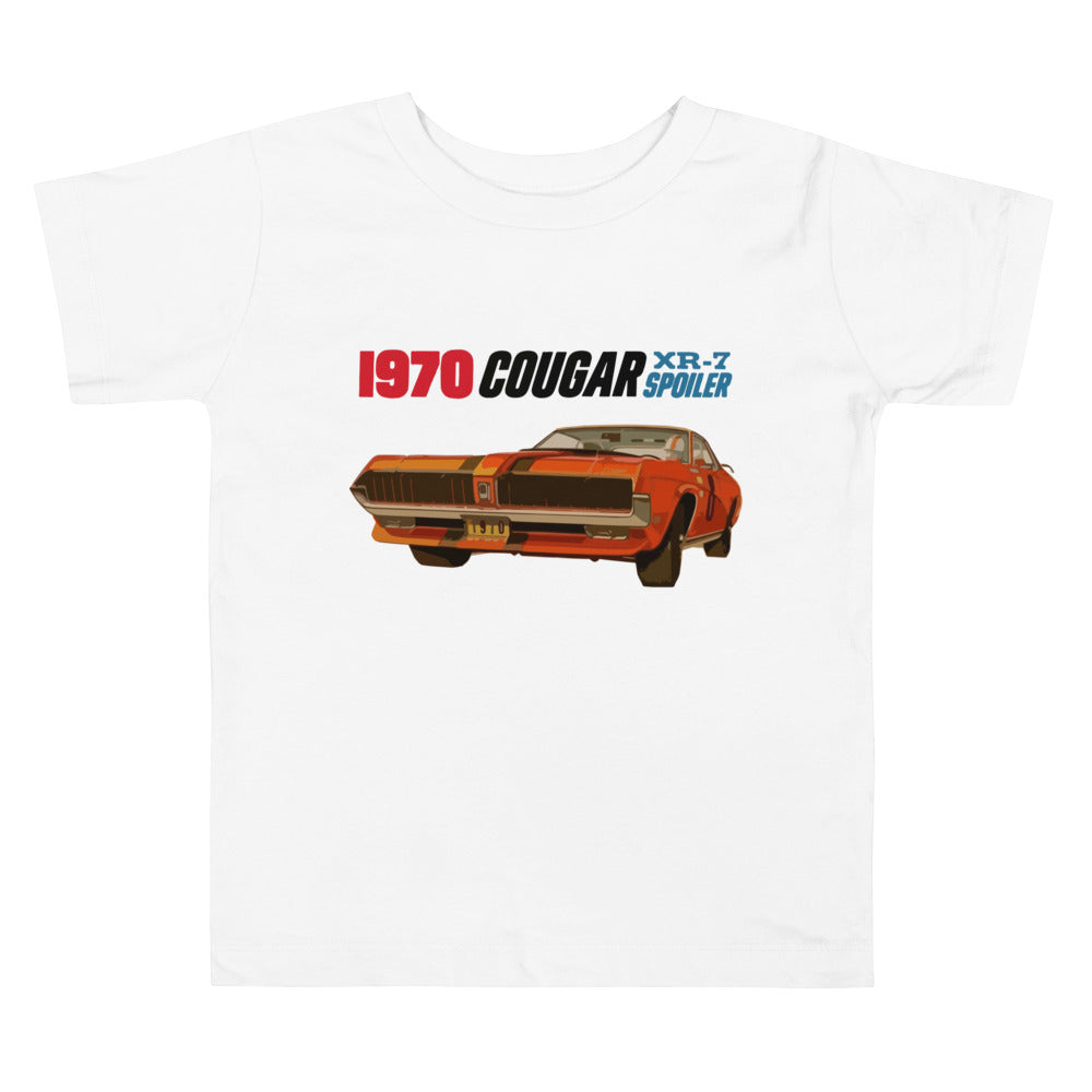 1970 Cougar XR-7 Retro Muscle Car Custom Toddler Short Sleeve Tee
