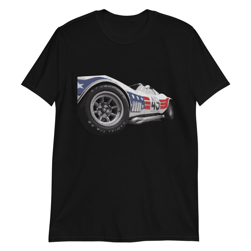 1969 BFG #49 ZL-1 Greenwood Chevy Corvette Race Car T-Shirt Black