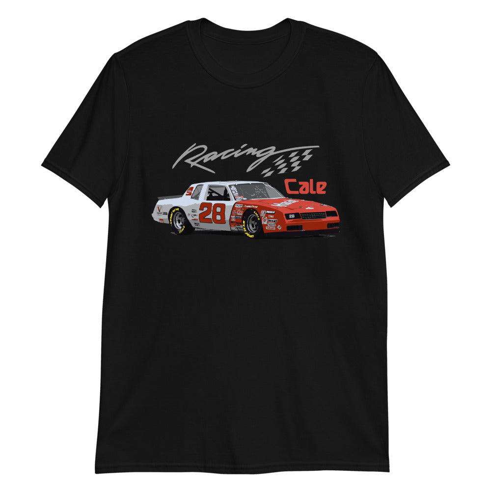 Cale Yarborough #28 Chevy Monte Carlo Race Car Black T-Shirt