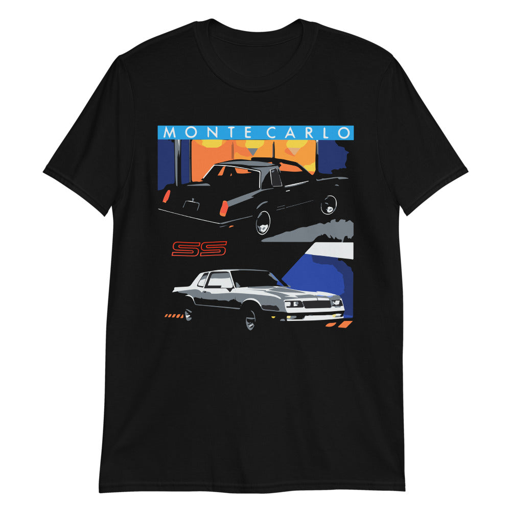 1988 Chevy Monte Carlo LS & SS Coupes Short-Sleeve T-Shirt