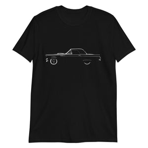 Ford Thunderbird 1955 Antique Classic Car Short-Sleeve T-Shirt