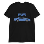 1984 Blue Chevy Monte Carlo SS Short-Sleeve T-Shirt