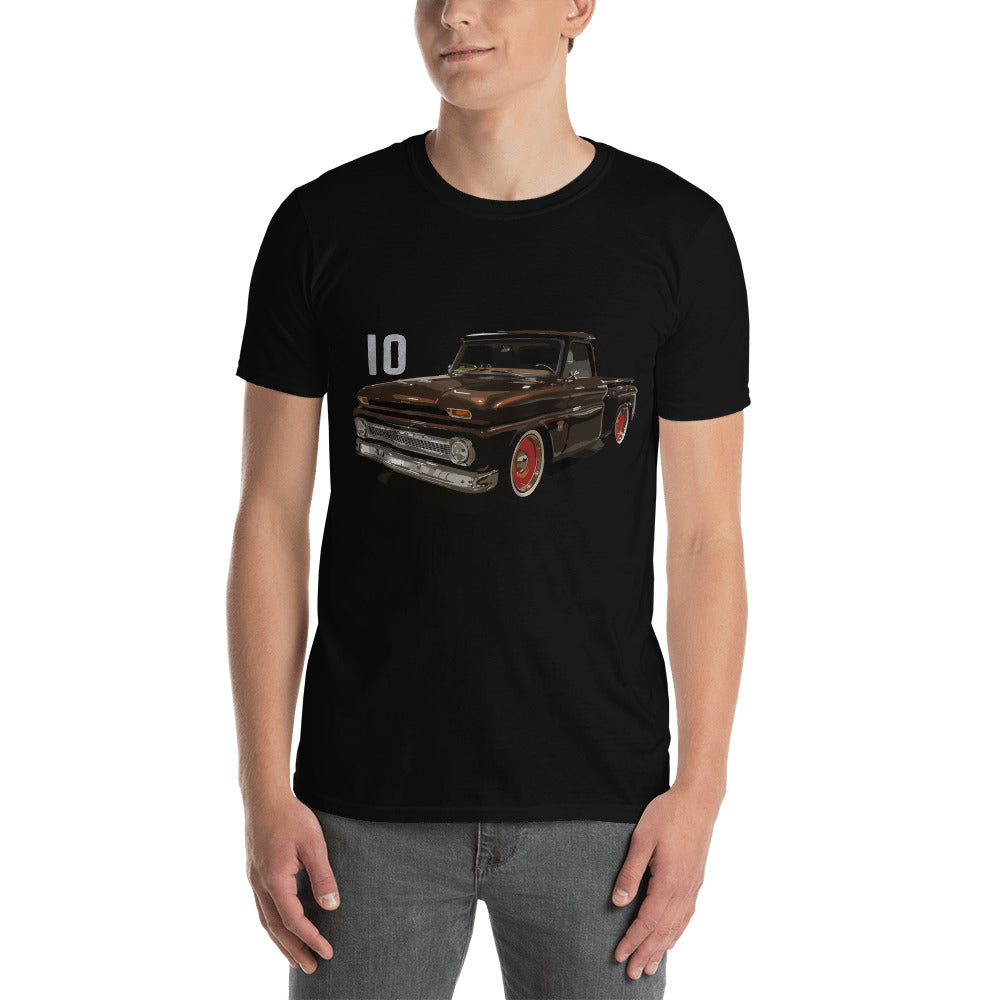 1964 Chevy C10 Stepside Antique Pickup Truck Short-Sleeve T-Shirt