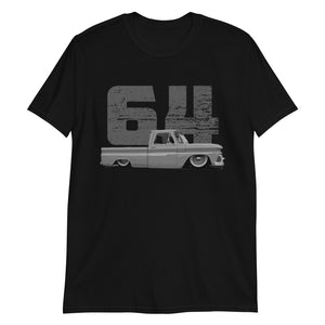1964 Chevy C10 Fleetside Antique Pickup Truck Short-Sleeve T-Shirt