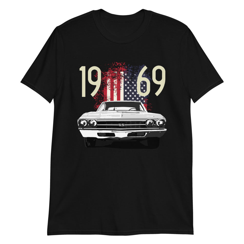 1969 Chevy Chevelle USA American Muscle Car Short-Sleeve T-Shirt