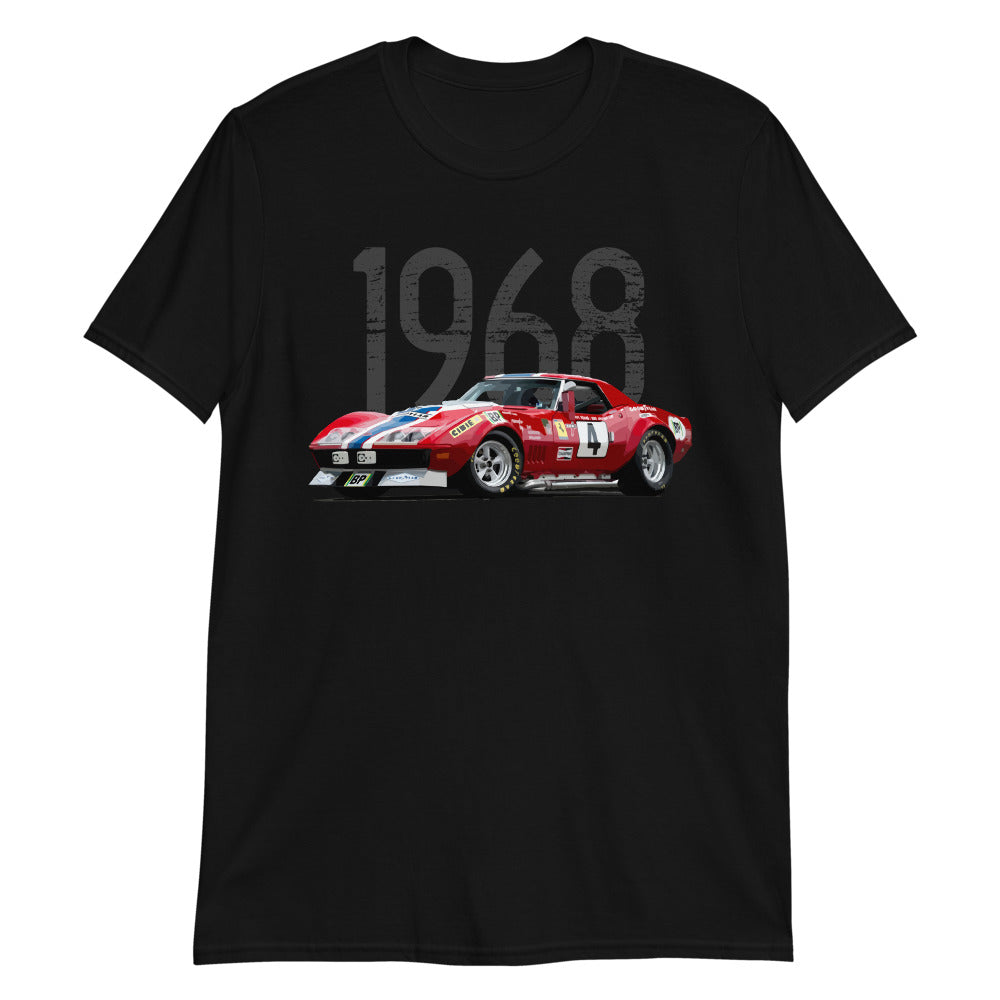 1968 NART L88 Corvette Race Car #4 Short-Sleeve T-Shirt