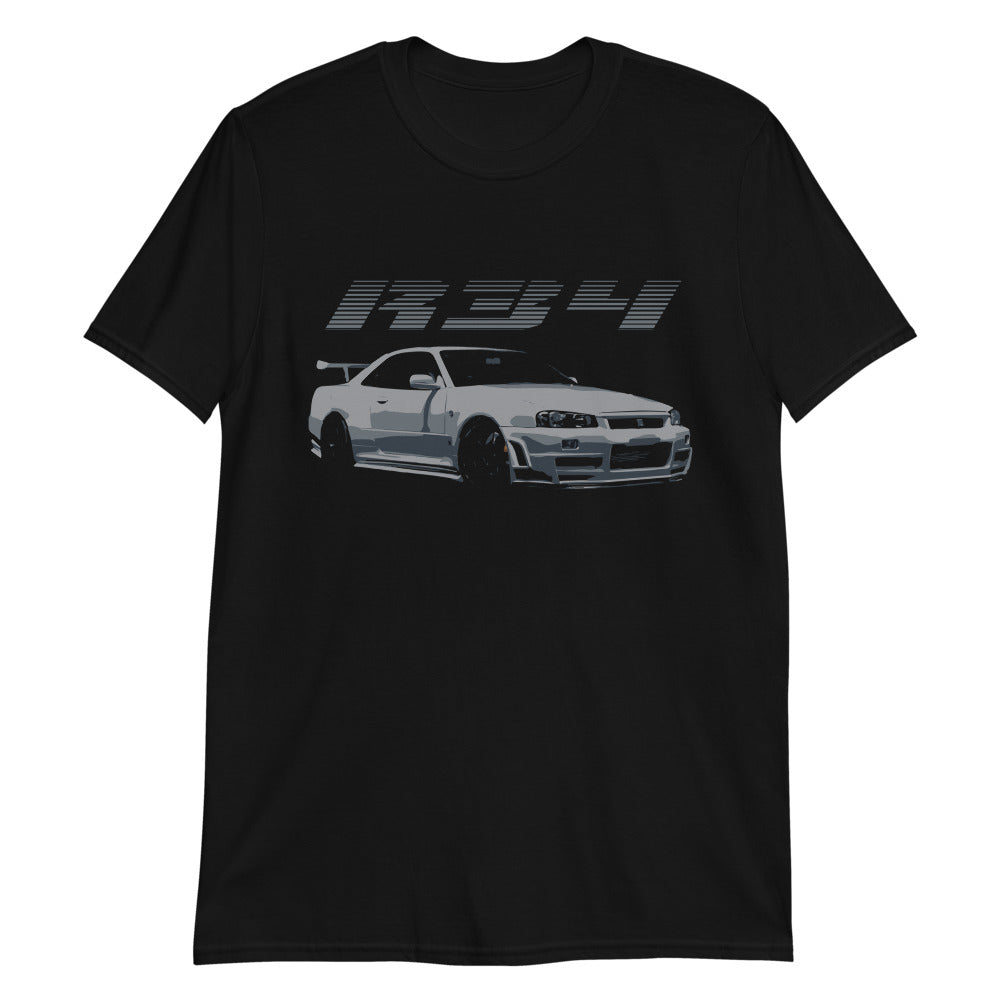Skyline R34 GTR Short-Sleeve T-Shirt