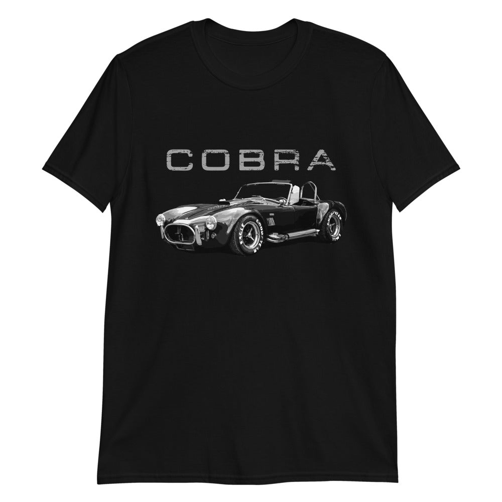 AC Shelby Cobra Vintage Muscle Car Short-Sleeve T-Shirt Black