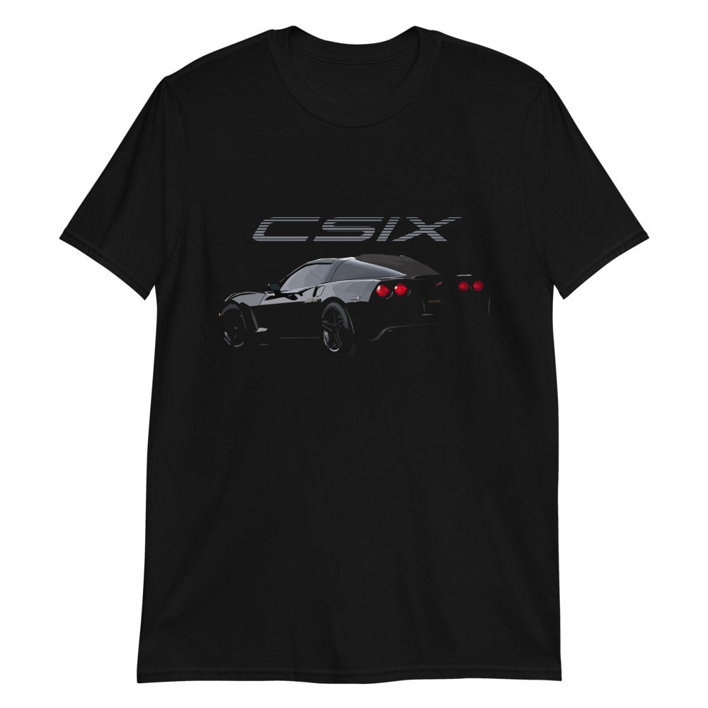 Black Corvette C6 Sixth Generation Vette Short-Sleeve T-Shirt