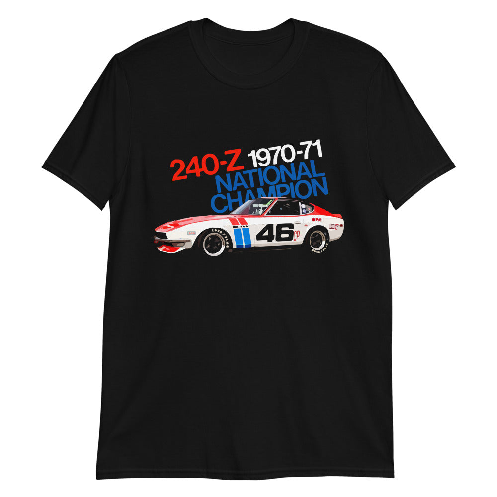 Datsun 240z 1970-1971 SCCA Racing Short-Sleeve Unisex T-Shirt