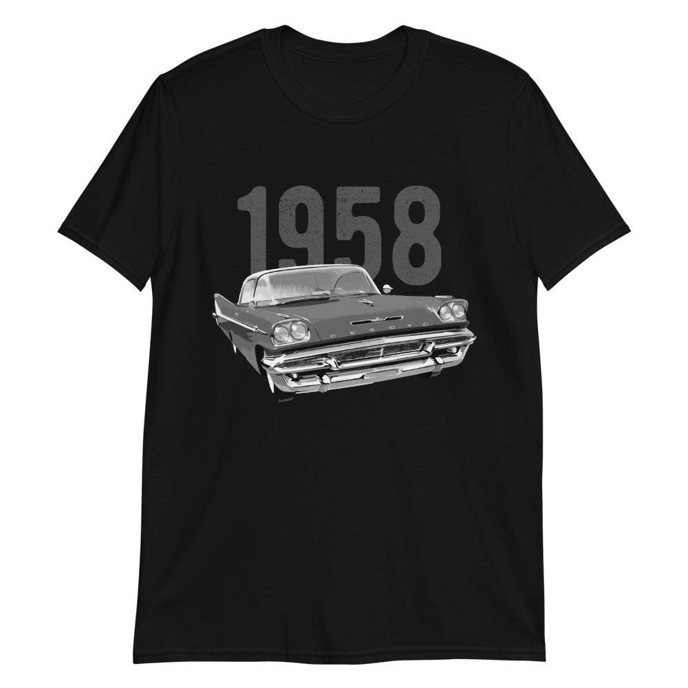 1958 Desoto Antique Classic Car Short-Sleeve Unisex T-Shirt
