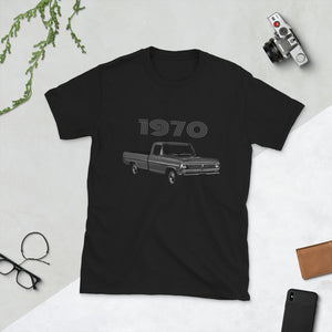 1970 Ford F100 Ranger XLT Pickup Truck Short-Sleeve T-Shirt