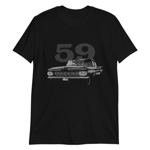 1959 Chevy Bel Air Classic Car Short-Sleeve T-Shirt