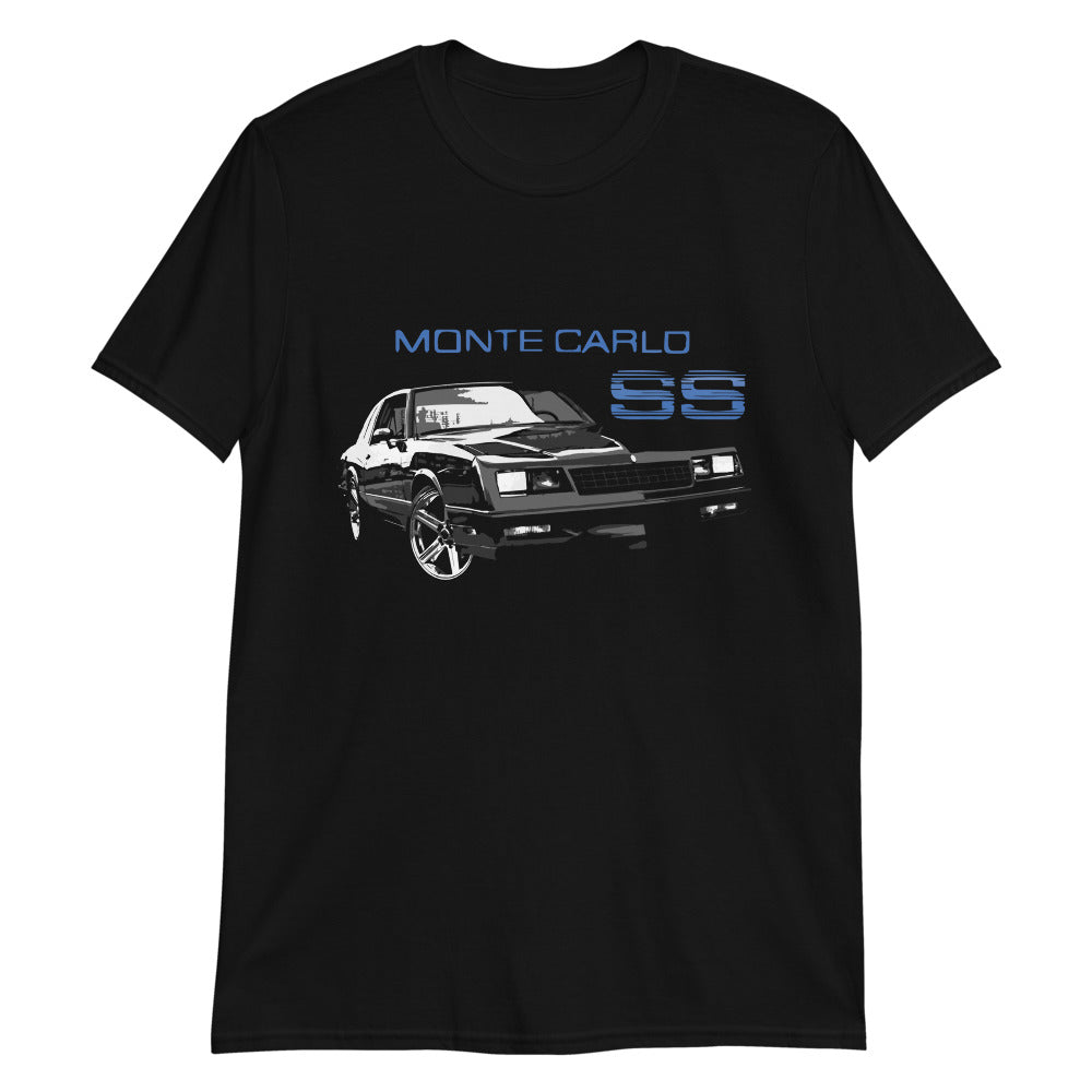 84 Chevy Monte Carlo SS Classic Car Short-Sleeve T-Shirt