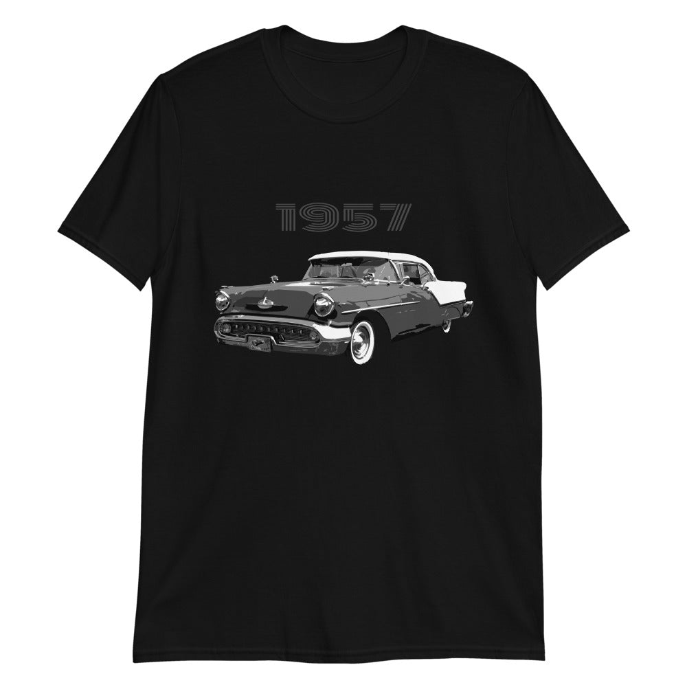 Antique 1957 Oldsmobile American Classic Car Short-Sleeve Unisex T-Shirt