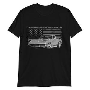 Vintage Corvette C2 American Muscle Car Short-Sleeve Unisex T-Shirt