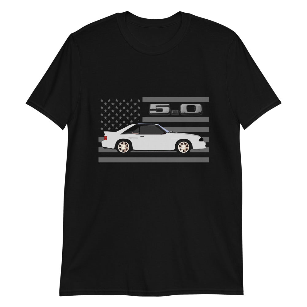 White Fox Body Mustang 5.0 3rd Gen Short-Sleeve T-Shirt