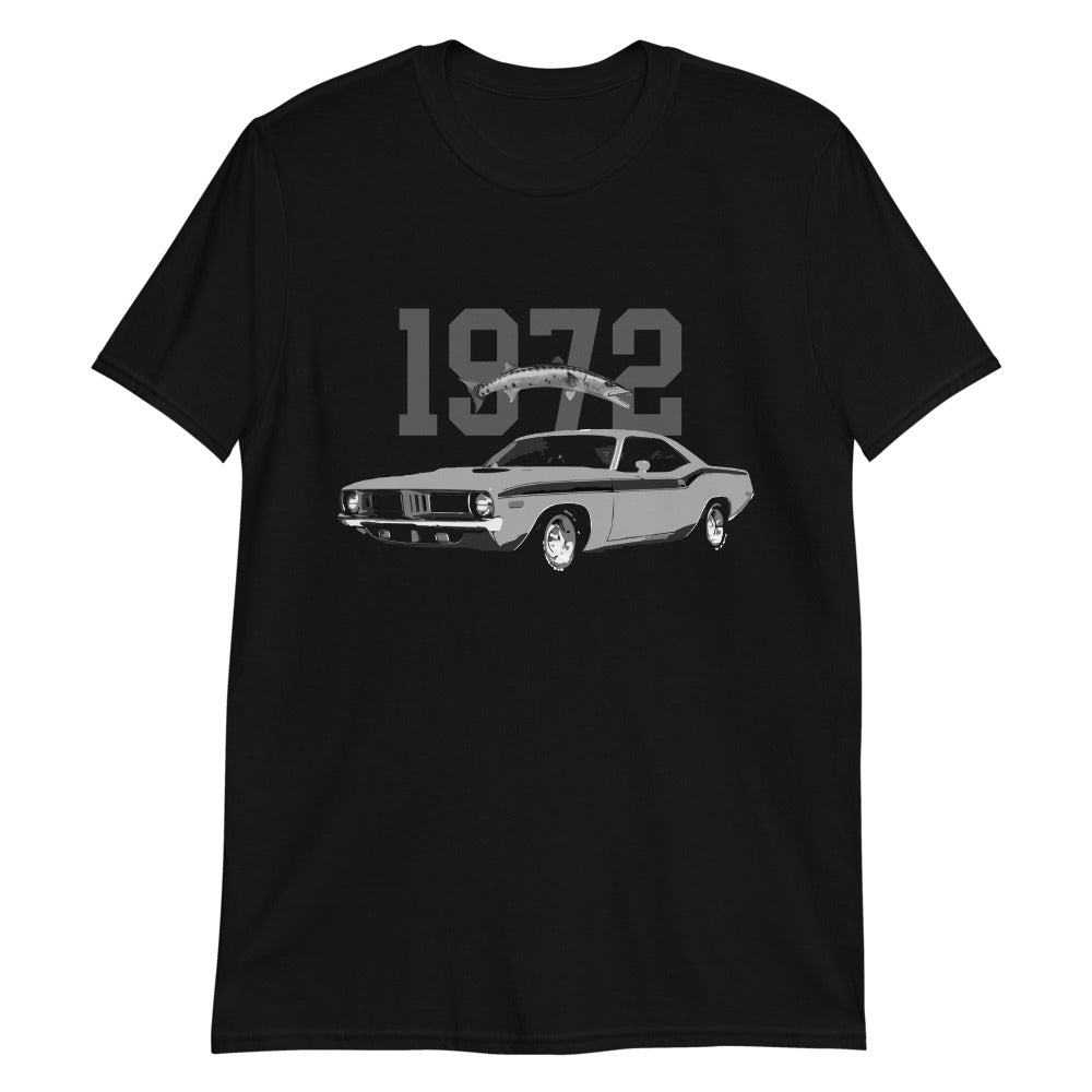 1972 Cuda Barracuda Muscle Car Short-Sleeve Unisex T-Shirt