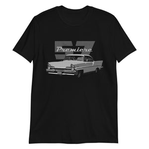 1957 Lincoln Premiere Antique Car Short-Sleeve Unisex T-Shirt