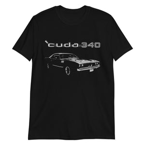 1971 Cuda 340 Barracuda American Muscle Car Short-Sleeve Unisex T-Shirt