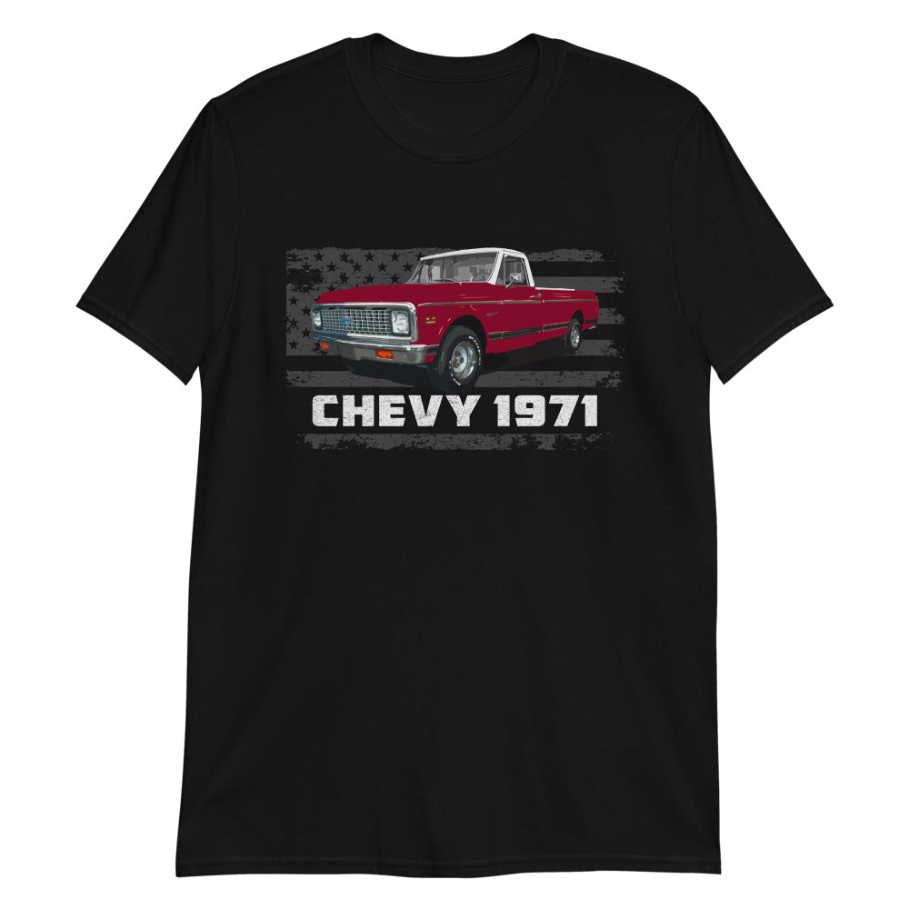1971 Chevy C10 Pickup Truck Custom Short-Sleeve Unisex T-Shirt
