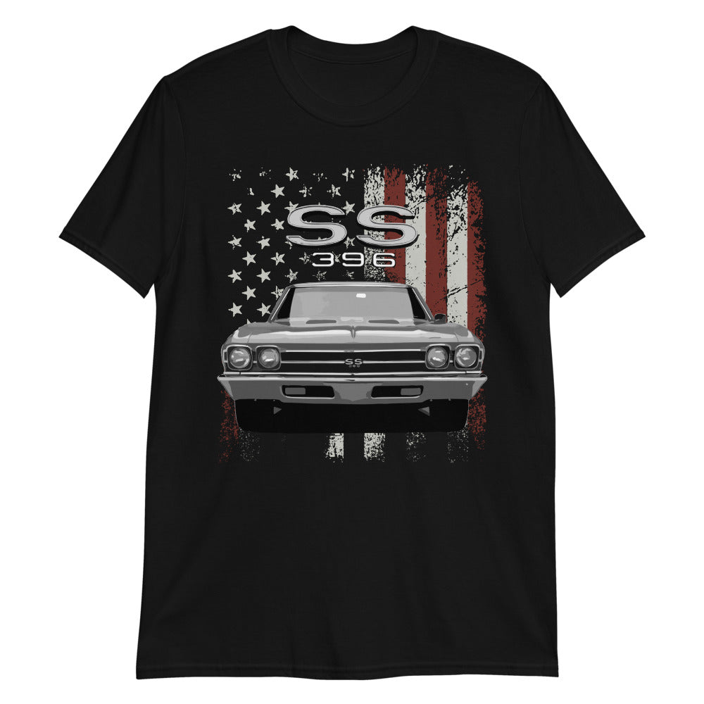 1969 Chevy Chevelle SS 396 Classic American Muscle Car Short-Sleeve T-Shirt