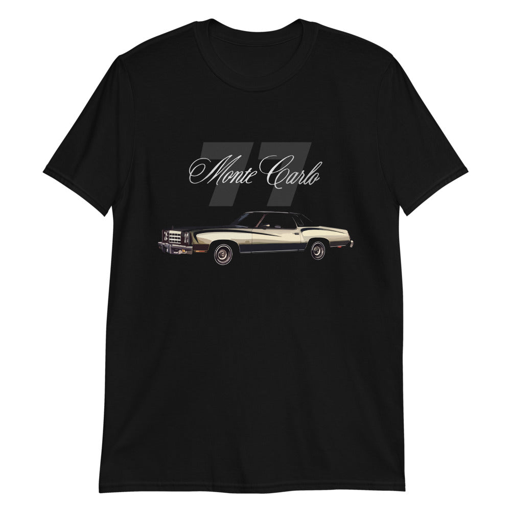 1977 Chevy Monte Carlo Classic Car Short-Sleeve Unisex T-Shirt