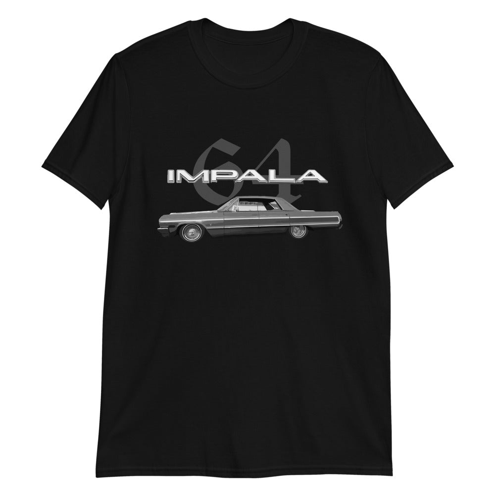 1964 Chevy Impala 4 Door Hardtop Classic Car Short-Sleeve Unisex T-Shirt