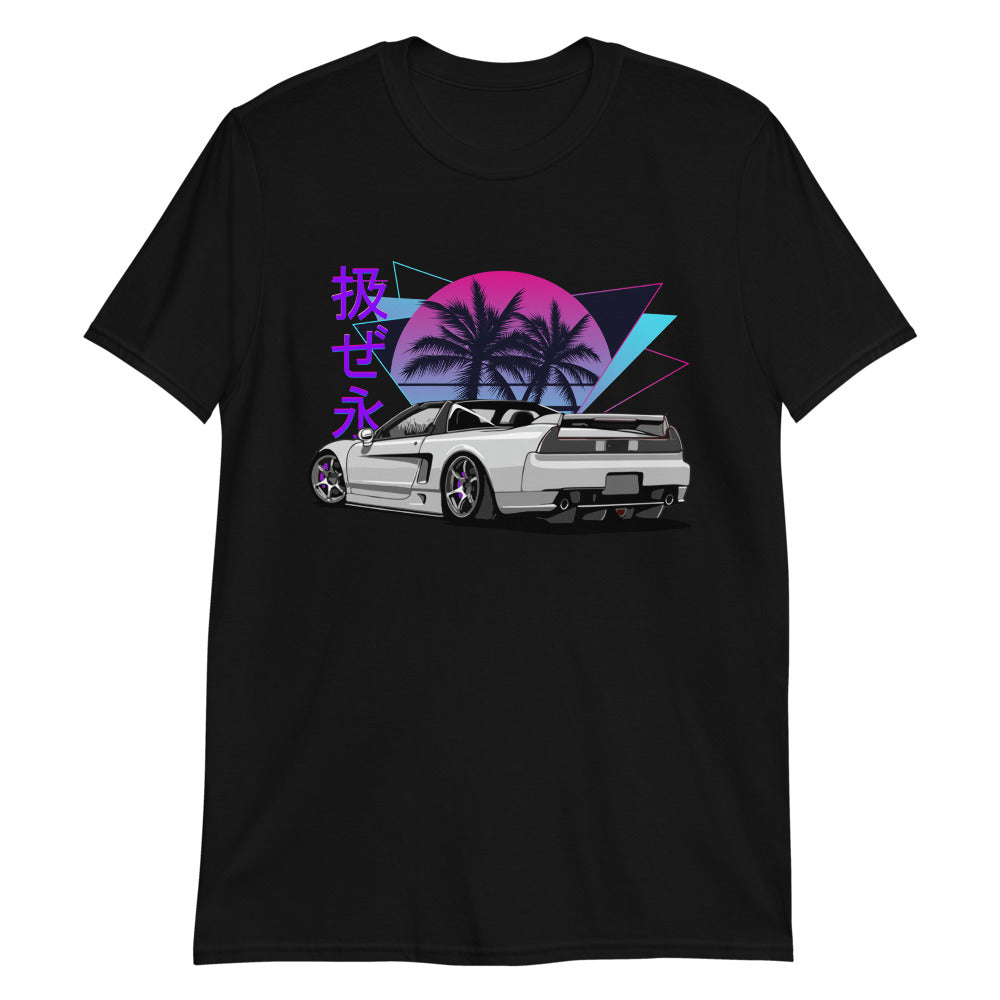 Vaporwave Aesthetic NSX JDM Tuning Drift Racing Short-Sleeve Unisex T-Shirt