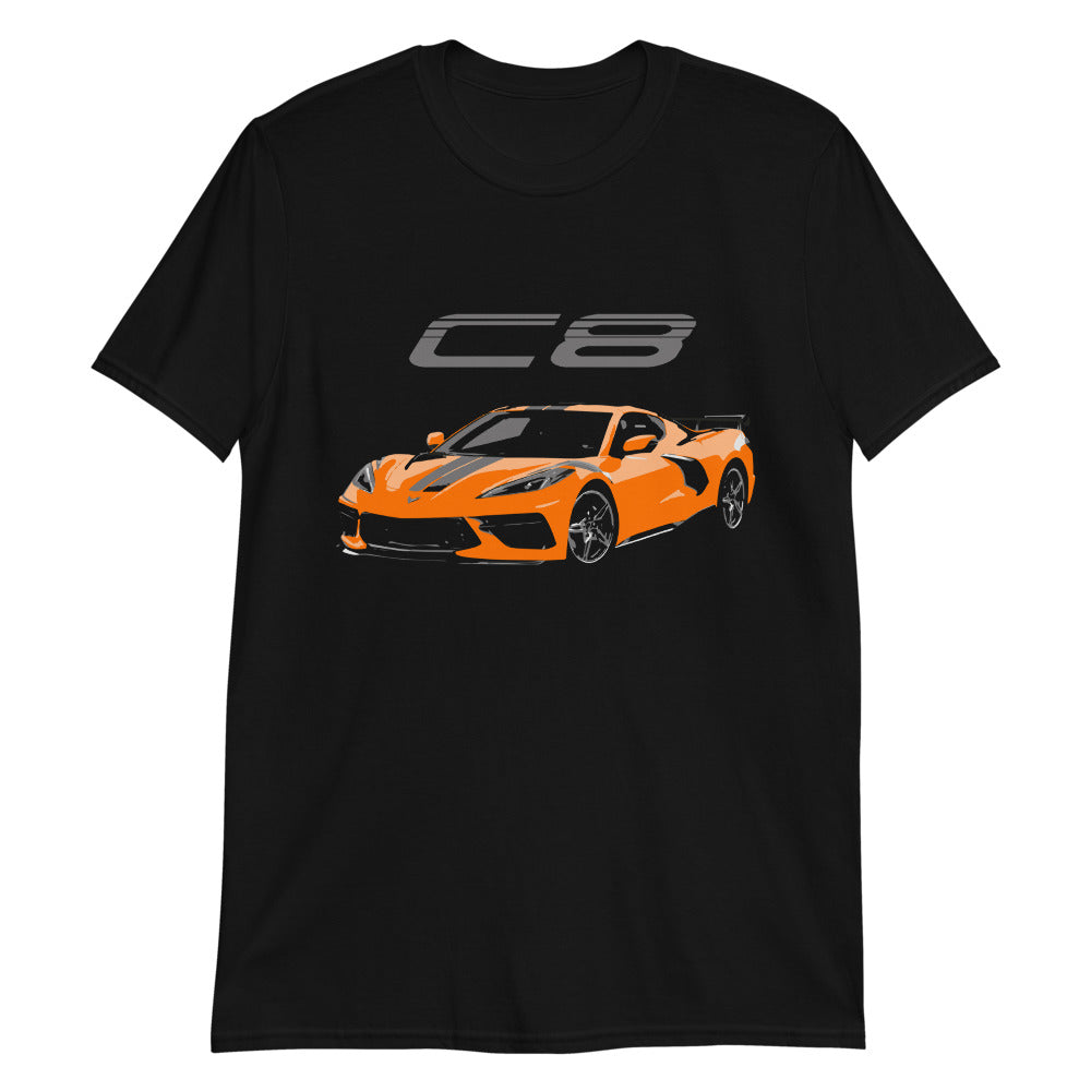 Amplify Orange 2022 Corvette C8 Owner Gift Short-Sleeve Unisex T-Shirt