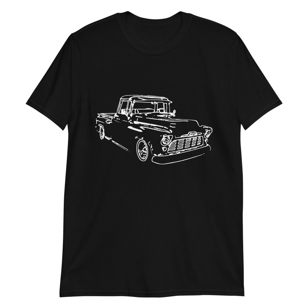 1956 Chevy 3100 Big Window Antique Pickup Truck Gift Short-Sleeve Unisex T-Shirt