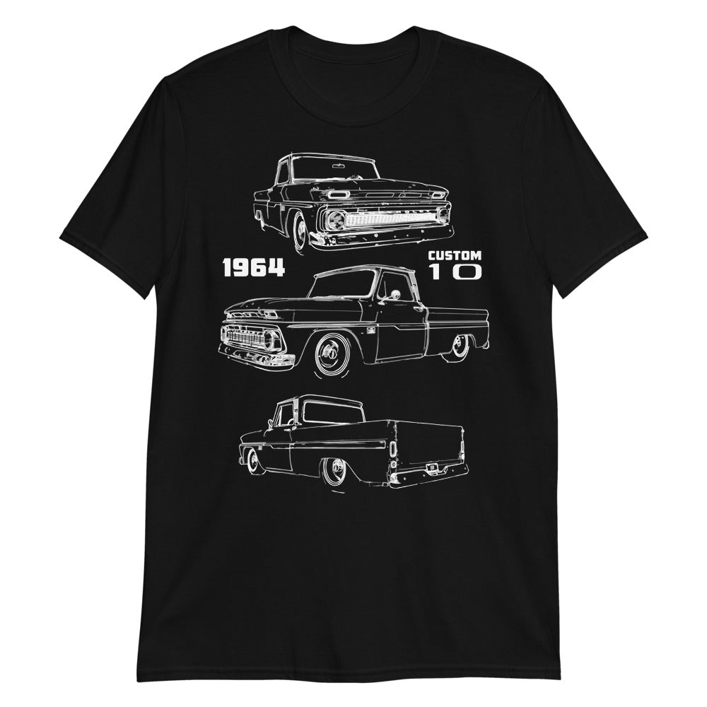 1964 Chevy C10 Antique Pickup Collector Truck Custom Ten Short-Sleeve T-Shirt
