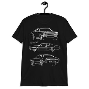 1970 Duster 340 Vintage Muscle Car Collector Cars Gift Short-Sleeve T-Shirt