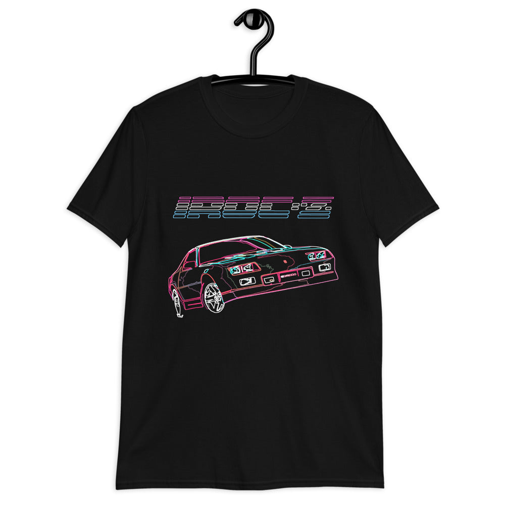 Chevy Camaro IROC-Z Miami Vibes Line Art Retrowave Short-Sleeve T-Shirt