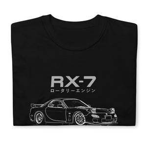 RX7 JDM Tuner 1990s 2000s RX-7 Drift Racing Short-Sleeve Unisex T-Shirt