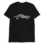 Black C1 Corvette 1950s Antique Collector Car Gift Short-Sleeve Unisex T-Shirt
