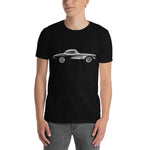 Black C1 Corvette 1950s Antique Collector Car Gift Short-Sleeve Unisex T-Shirt