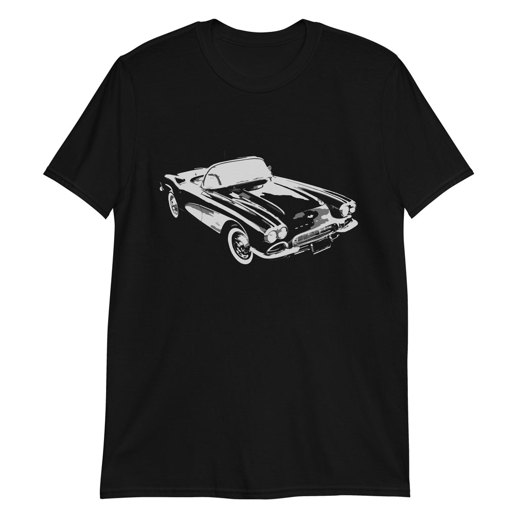 Corvette C1 Convertible Antique Collector Car Owner Gift Short-Sleeve T-Shirt