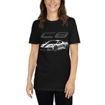 Mid Engine 8th Gen C8 Corvette Owner Gift Short-Sleeve Unisex T-Shirt