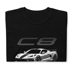 Mid Engine 8th Gen C8 Corvette Owner Gift Short-Sleeve Unisex T-Shirt